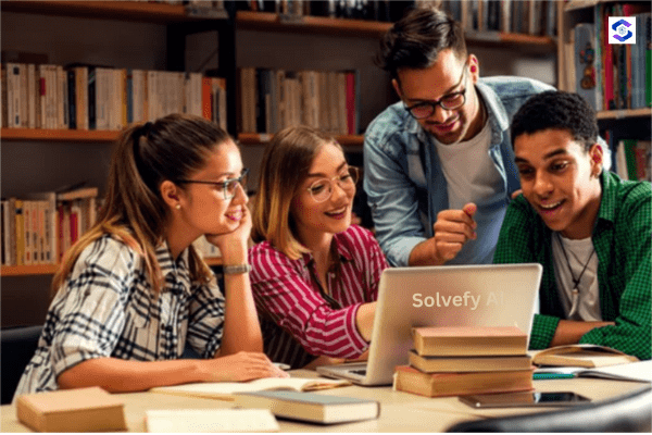 Student using Solvefy AI for studying - Interactive learning dashboard
