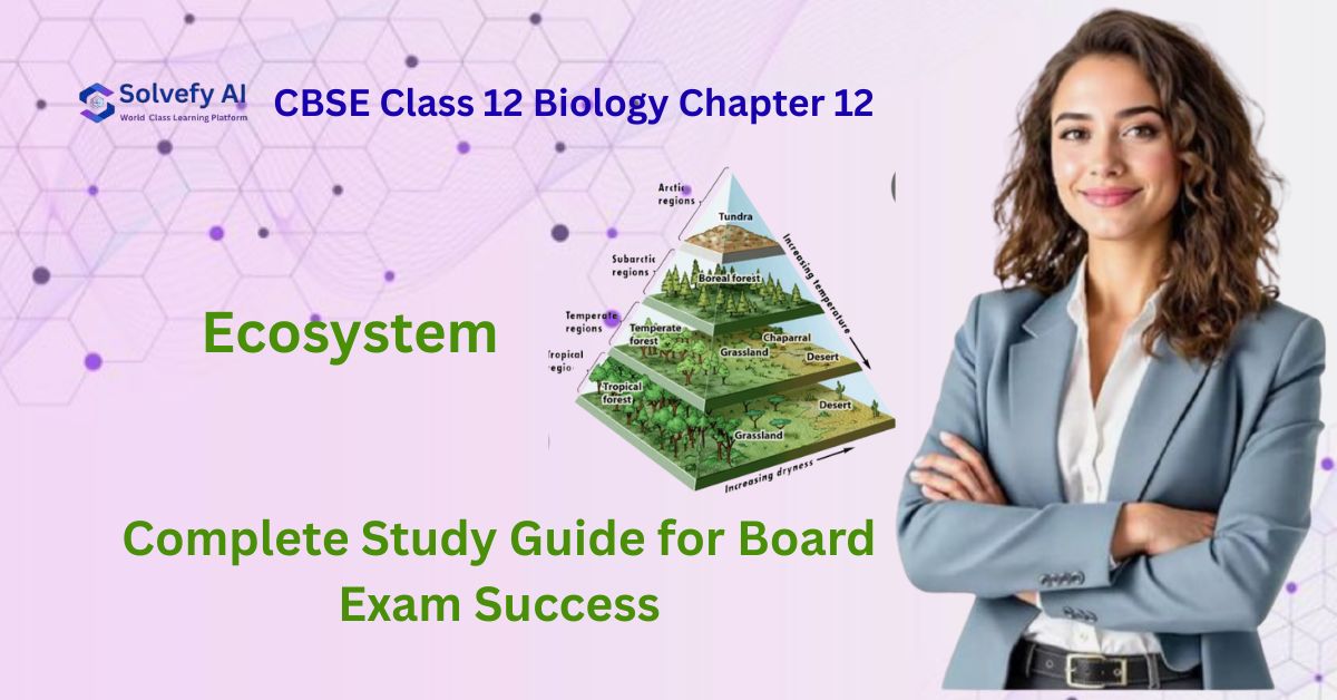 CBSE Class 12 Biology Chapter 12: Ecosystem - Complete Study Guide for Board Exam Success