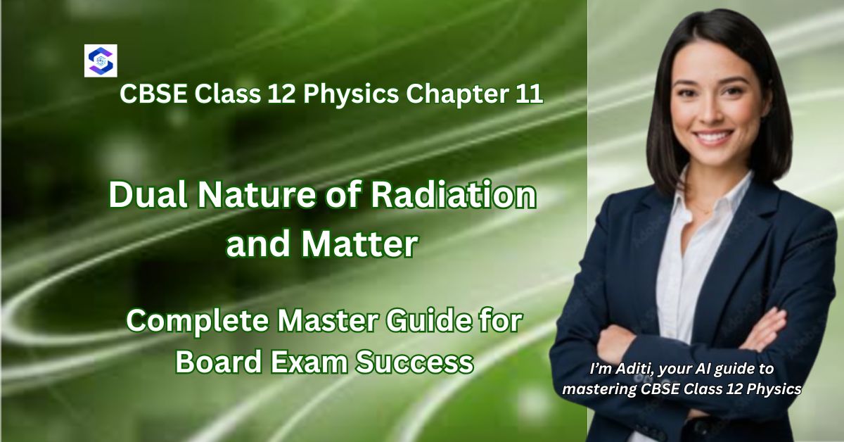 CBSE Class 12 Physics Chapter 11: Dual Nature of Radiation and Matter - Complete Study Guide