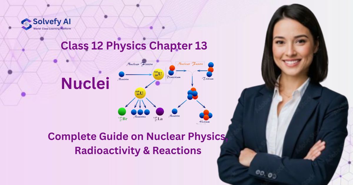Class 12 Physics Chapter 13 Nuclei - NCERT Solutions: Complete Guide on Nuclear Physics, Radioactivity & Reactions