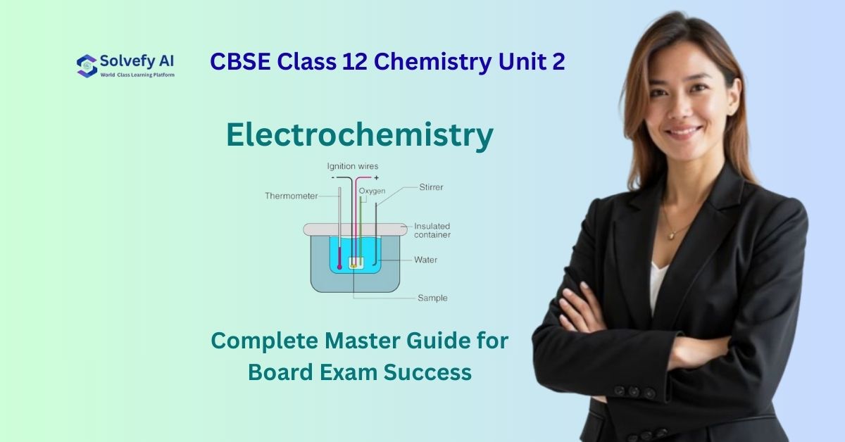 CBSE Class 12 Chemistry Unit 2: Electrochemistry - Complete Master Guide for Board Exam Success