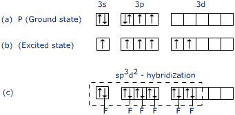 Comparison of inner orbital (d²sp³) and outer orbital (sp³d²) hybridization in octahedral complexes, showing orbital energy levels and electron arrangements
