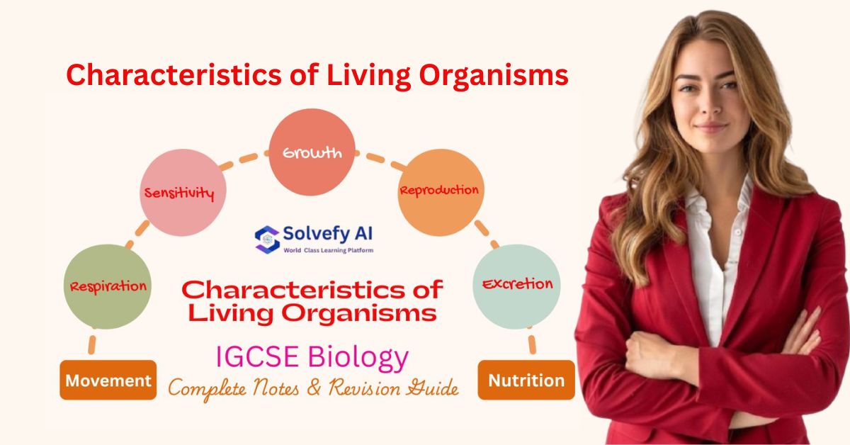 Characteristics of Living Organisms - IGCSE Biology Chapter 1 Complete Notes & Revision Guide