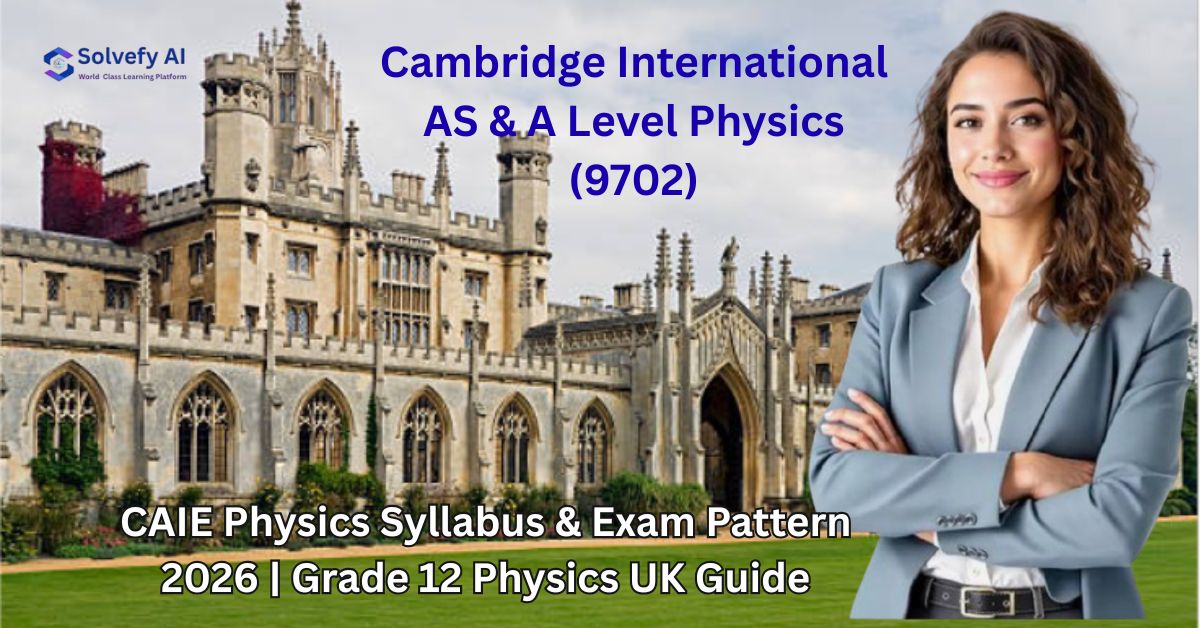 CAIE Physics Syllabus & Exam Pattern 2026 | Grade 12 Physics UK Guide