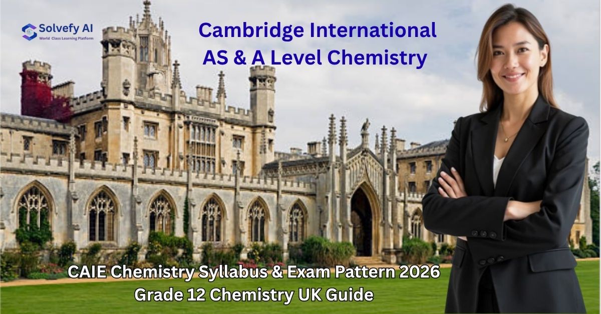 CAIE Chemistry Syllabus & Exam Pattern 2026 | Grade 12 Chemistry UK Guide