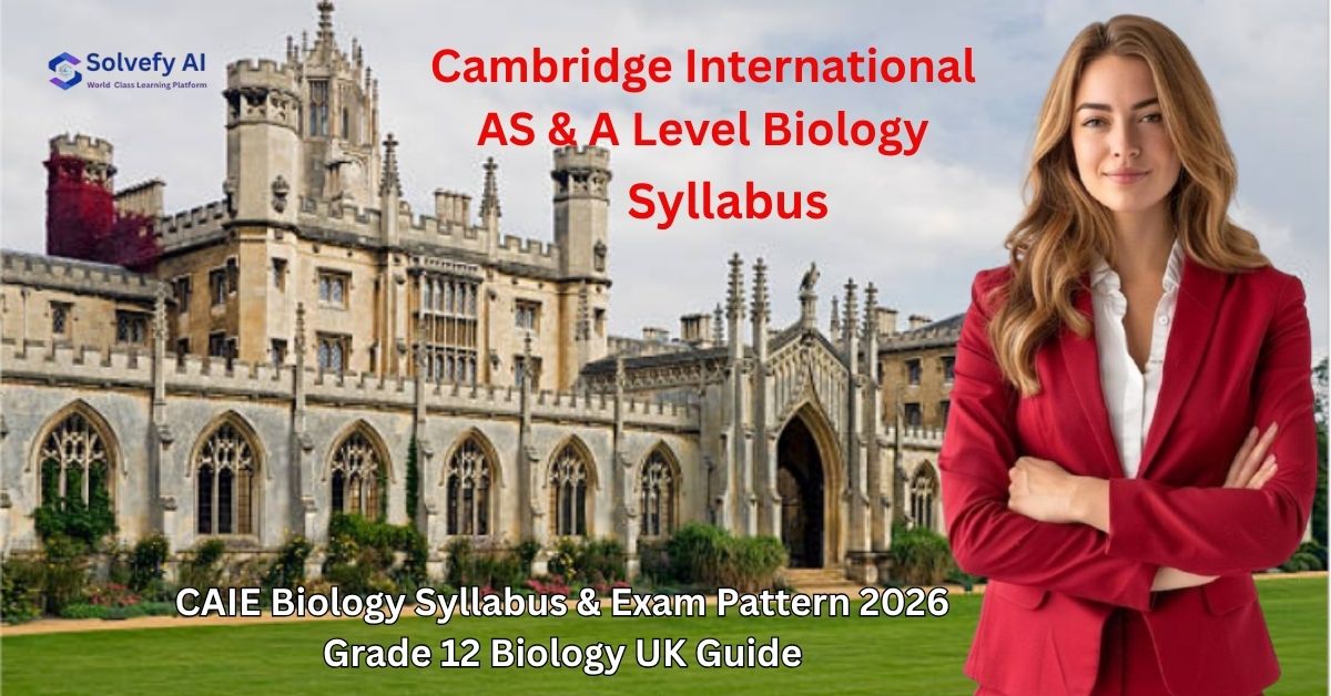 CAIE Biology Syllabus & Exam Pattern 2026 | Grade 12 Biology UK Guide