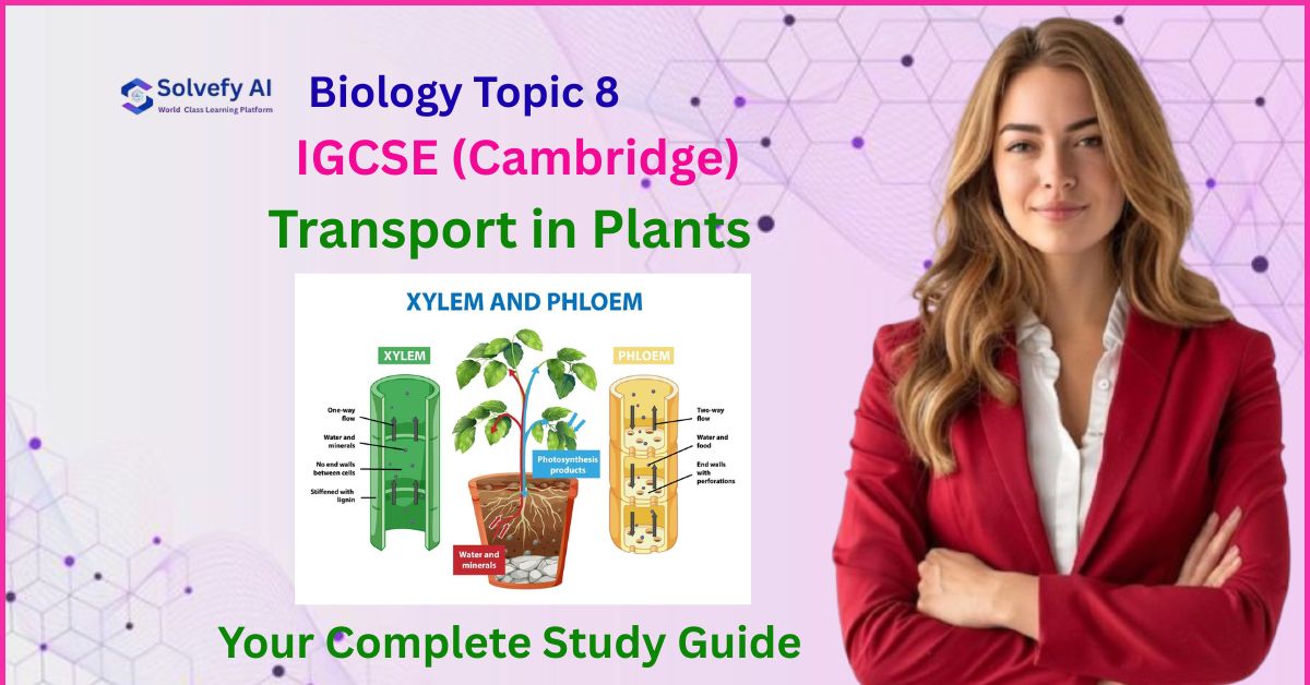 Transport in Plants | IGCSE Biology Topic 8 Complete Guide