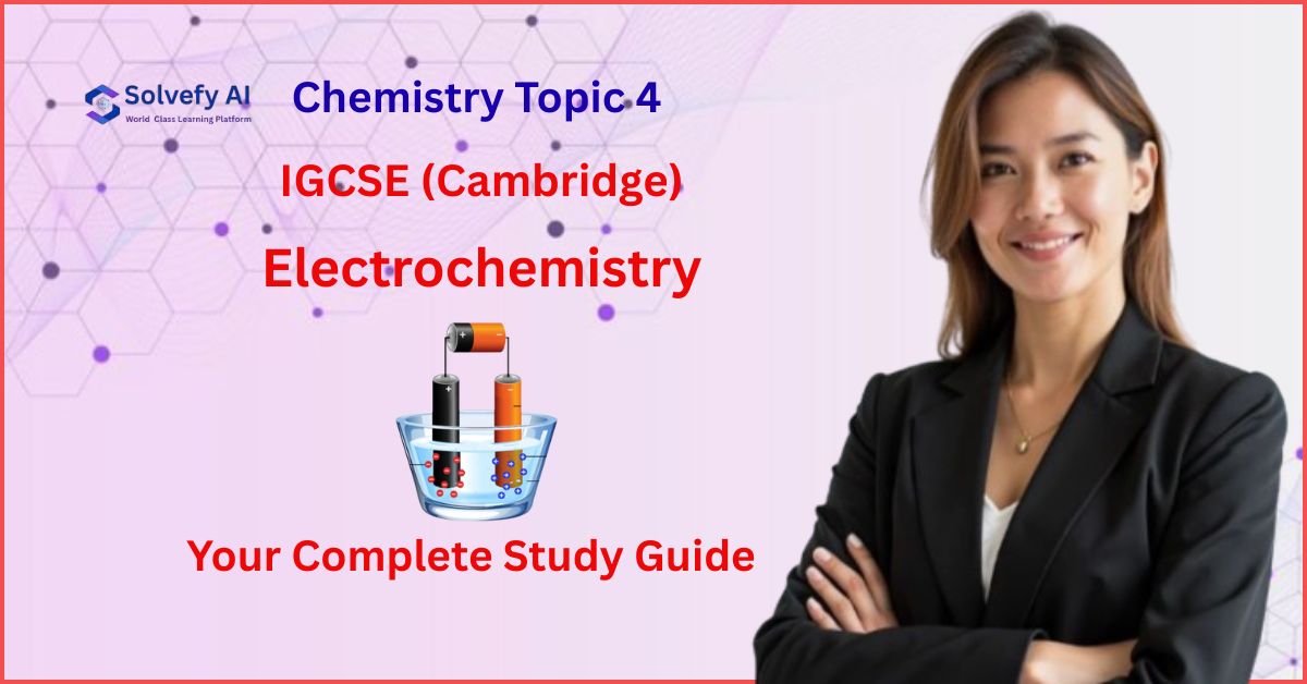 IGCSE (Cambridge) Chemistry Topic 4: Electrochemistry | Your Complete Study Guide