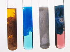 Metal ion hydroxide precipitate colors and observations