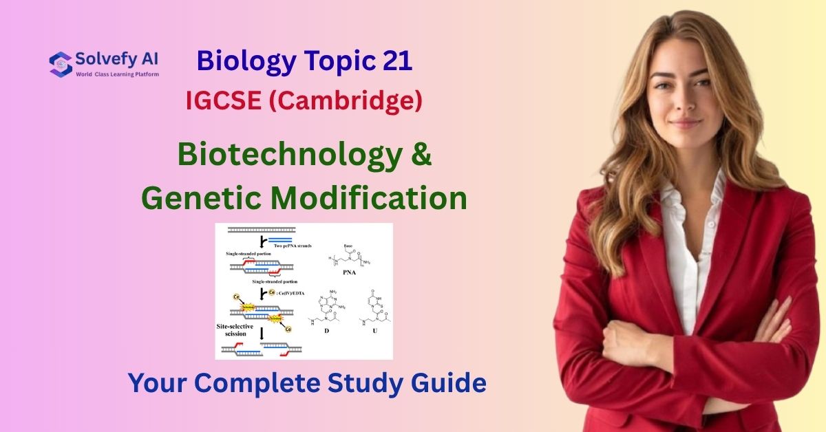 Biotechnology & Genetic Modification | IGCSE Biology Topic 21 Complete Guide
