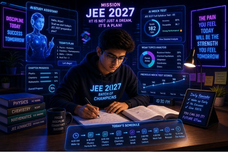 99 Percentile चाहिए? JEE 2027 के लिए 5 Game-Changer AI Mock Test Tools